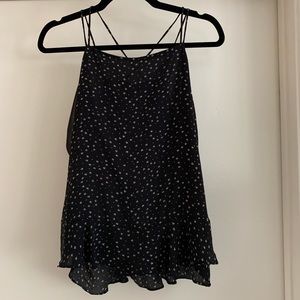 Pretty chiffon black and white blouse
